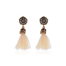 Load image into Gallery viewer, Drop Tassel Earrings